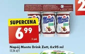 Biedronka Napój Monte Drink Zott, 6x95 ml oferta