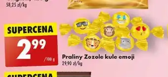 Biedronka Praliny Zozole kule emoji 100 g oferta