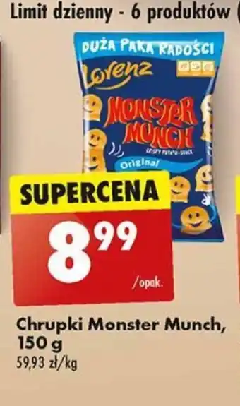 Biedronka Chrupki Monster Munch, 150 g oferta