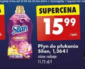 Biedronka Płyn do płukania Silan, 1,364 l oferta