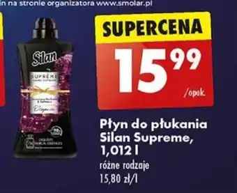 Biedronka Płyn do płukania Silan Supreme, 1,012 I oferta