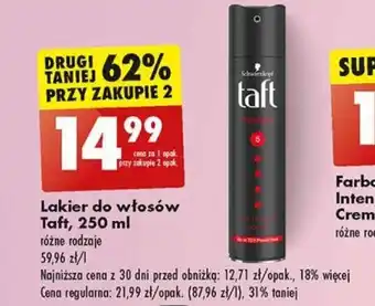 Biedronka Lakier do włosów Taft, 250 ml oferta