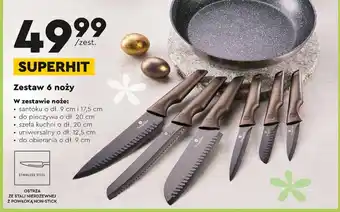 Biedronka Zestaw 6 noży oferta