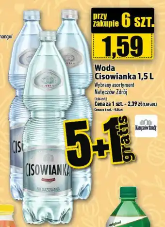 Topaz Nałęczów Zdrój Woda Cisowianka 1,5L oferta