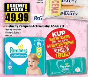Topaz Procter & Gamble Pieluchy Pampers Active Baby 32-66 szt. oferta