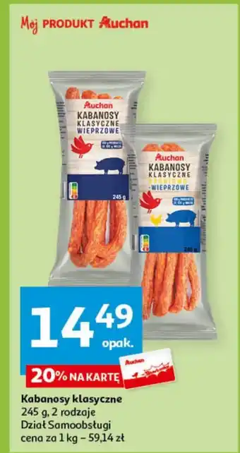 Auchan Kabanosy Auchan oferta