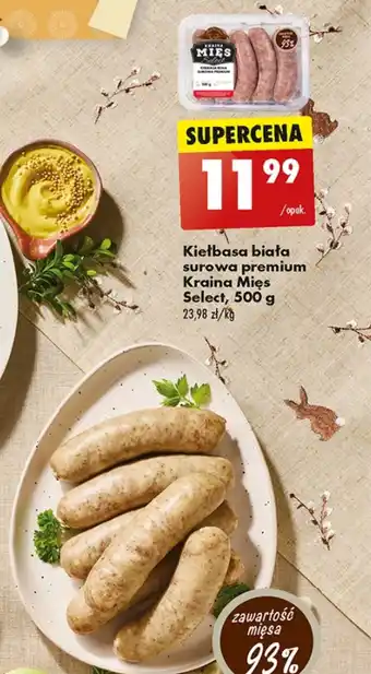 Biedronka Kiełbasa biała Kraina Mięs oferta