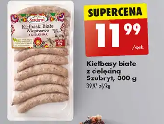 Biedronka Kiełbasa biała Szubryt oferta