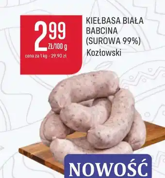 Społem Kiełbasa biała Kozłowski oferta