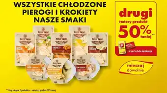 Biedronka CHŁODZONE PIEROGI I KROKIETY NASZE SMAKI oferta