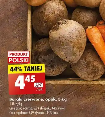 Biedronka Buraki czerwone 3 kg oferta