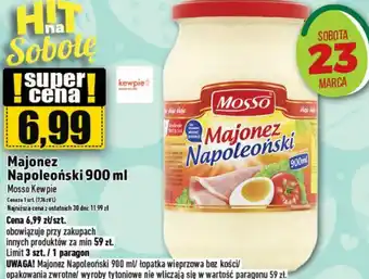 Topaz Mosso Kewpie Majonez Napoleoński 900ml oferta