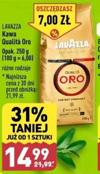 ALDI LAVAZZA Kawa Qualità Oro 250g oferta