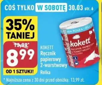 ALDI KOKETT Ręcznik papierowy 2 warstwowy Rolka oferta
