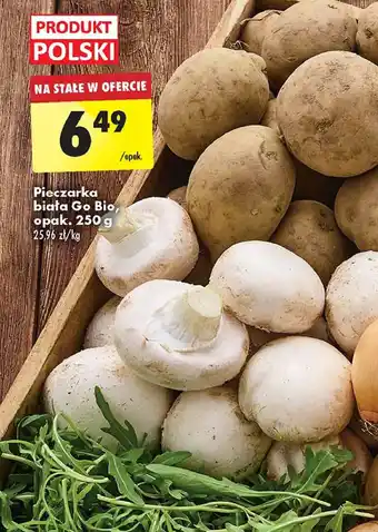 Biedronka Pieczarki białe bio 1 SZT 250 G oferta