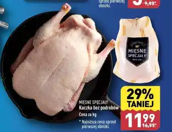 ALDI MIĘSNE SPECJAŁY Kaczka bez podrobów 1kg oferta