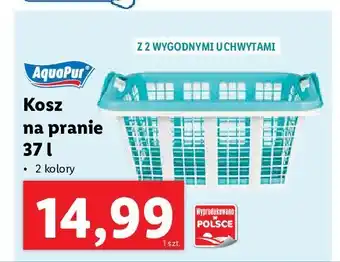 Lidl Kosz na pranie z uchwytem 37 l 1 SZT oferta