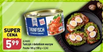 ALDI ALMARE Tuńczyk z dodatkiem warzyw Puszka 185 g oferta