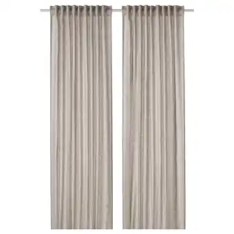 IKEA DytÅg Zasłona, 2 szt., jasnoszary, 145x300 cm oferta