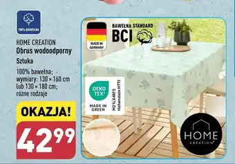 ALDI Obrus wodoodporny Sztuka oferta