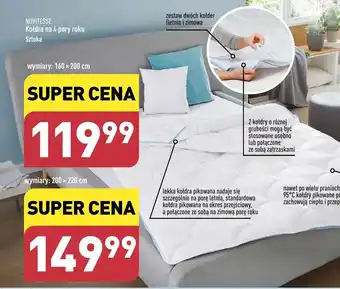 ALDI Kołdra na 4 pory roku Sztuka oferta