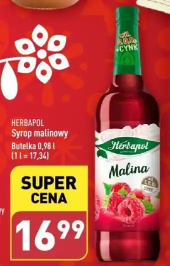 ALDI HERBAPOL Syrop malinowy 0,98l oferta