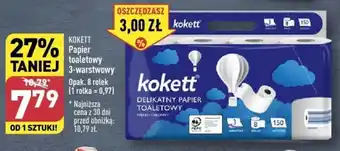 ALDI KOKETT Papier toaletowy 3 warstwowy 8 rolek oferta