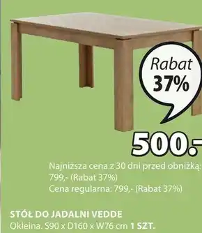 JYSK Stół S! oferta