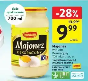 Intermarche Winiary Majonez Dekoracyjny 700 ml oferta