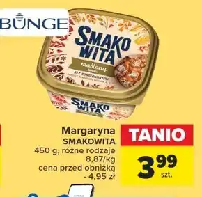 Carrefour Smakowita Margaryna maślany smak 450 g oferta