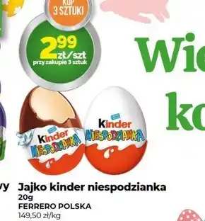 Społem Kinder Niespodzianka Słodkie jajko z niespodzianką pokryte czekoladą mleczną 20 g oferta