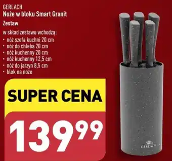 ALDI GERLACH Noże w bloku Smart Granit oferta