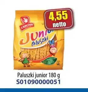 AT Lajkonik Junior Paluszki o smaku waniliowym 180 g oferta