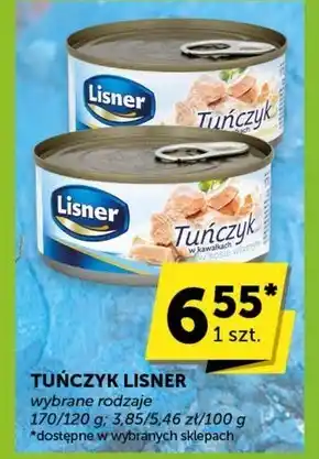 Groszek Lisner Tuńczyk w kawałkach w sosie własnym 170 g oferta