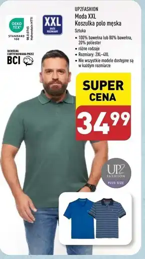 ALDI Koszulka polo męska Up2Fashion oferta