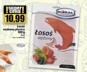 Topaz Koral Łosoś wędzony 100 g oferta