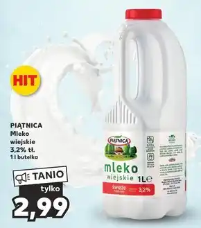 Kaufland Piątnica Mleko wiejskie świeże 3,2% 1 l oferta