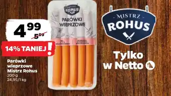 Netto Parówki Mistrz Rohus oferta