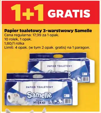 Netto Papier toaletowy 3-warstwowy Samelle oferta