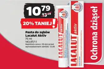 Netto Pasta do zębów Lacalut Aktiv oferta