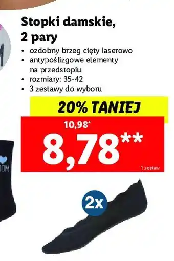 Lidl Stopki damskie rozm. 35-42 1 OPAK 3 SZT oferta