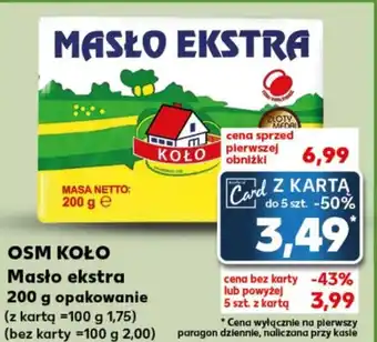 Kaufland OSM KOŁO Masło ekstra 200 g oferta