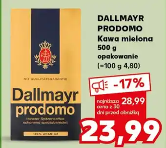 Kaufland DALLMAYR PRODOMO Kawa mielona 500 g oferta