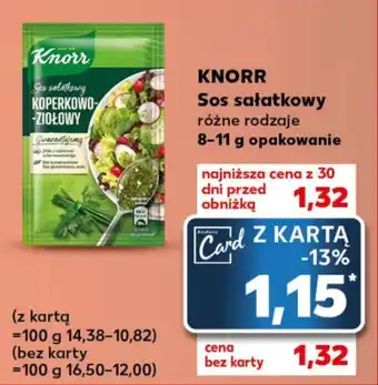 Kaufland KNORR Sos sałatkowy 8-11 g oferta