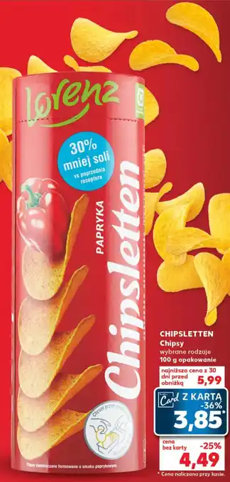 Kaufland CHIPSLETTEN Chipsy 100 g oferta