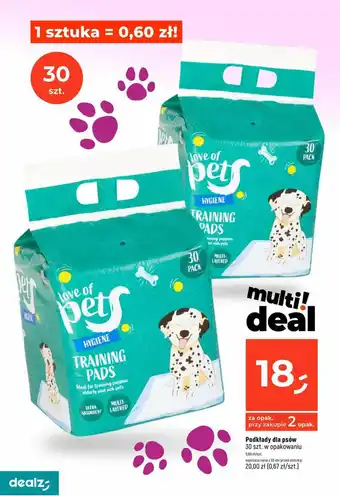 Dealz Podkłady dla psów 30 szt. oferta