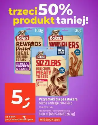 Dealz Przysmaki dla psa Bakers, 90-130 g oferta