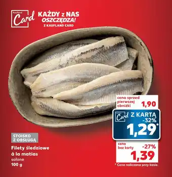 Kaufland Filety śledziowe à la matias 100 g oferta