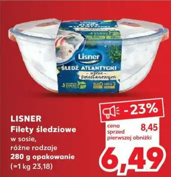 Kaufland LISNER Filety śledziowe 280 g oferta