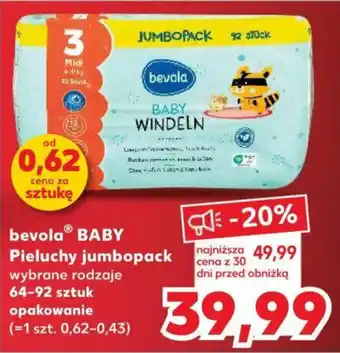 Kaufland Bevola BABY Pieluchy jumbopack 64-92 szt. oferta